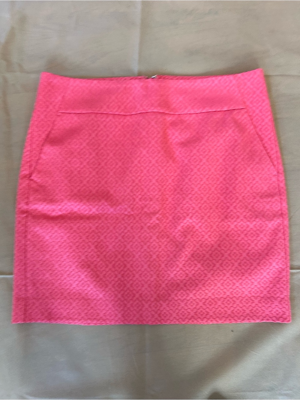 Vintage Ann Taylor Pink Textured Mini Skirt